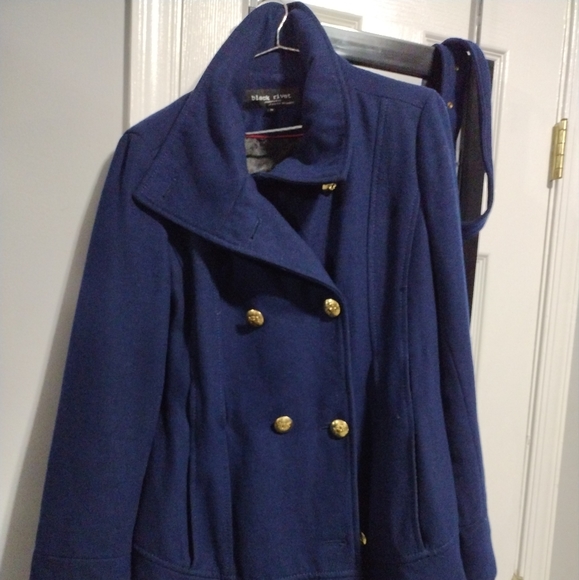 Black Rivet Coat - Picture 2 of 8